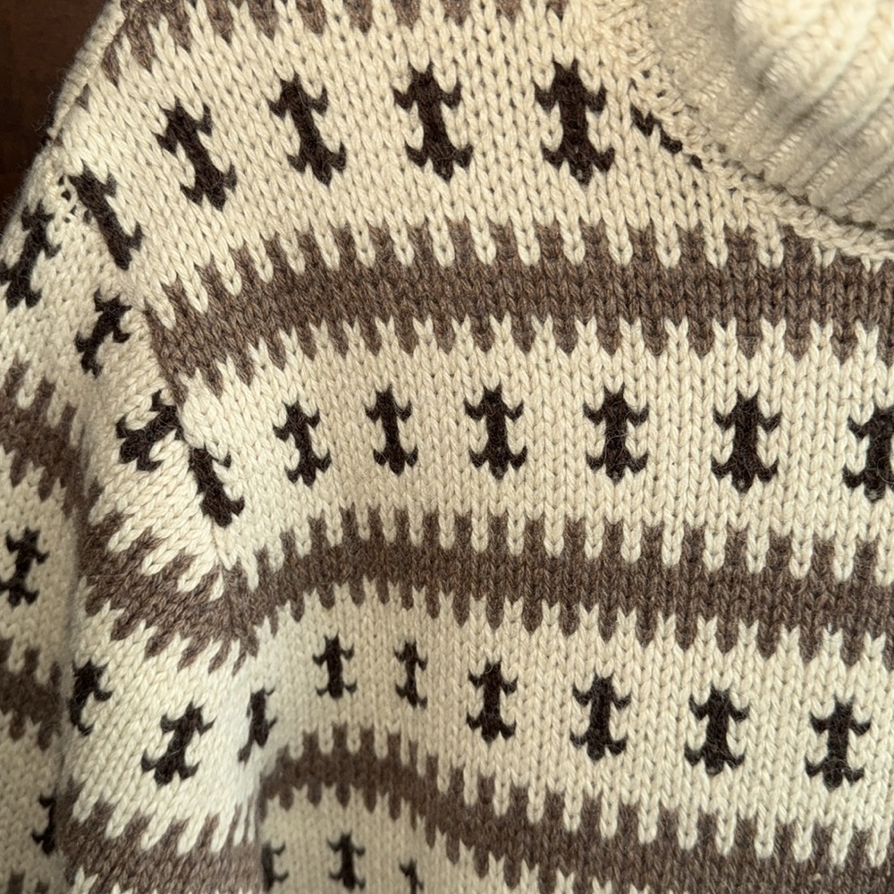 GANT Rugger Khaki Knitted Wool Alpaca Turtleneck Sweater NWT Large - Picture 3 of 13